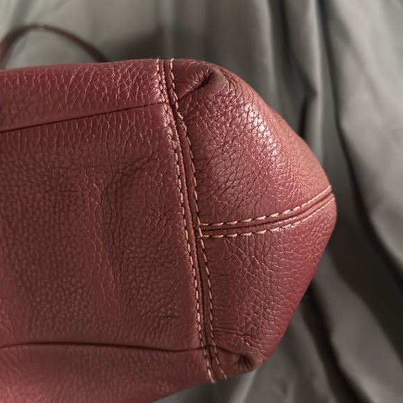 Coach Red Leather Tote Bag - Picture 12 of 13